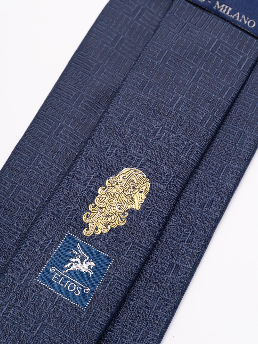Elios Silk Tie With Zodiac Sign