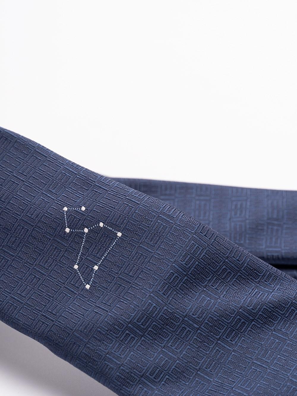 Elios Silk Tie With Zodiac Sign