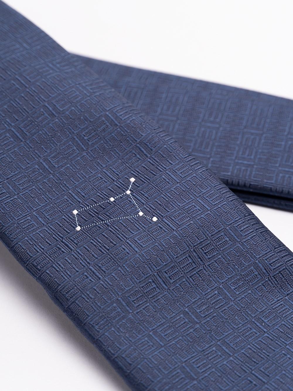 Elios Silk Tie With Zodiac Sign