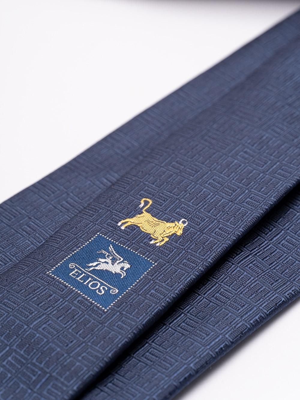 Elios Silk Tie With Zodiac Sign