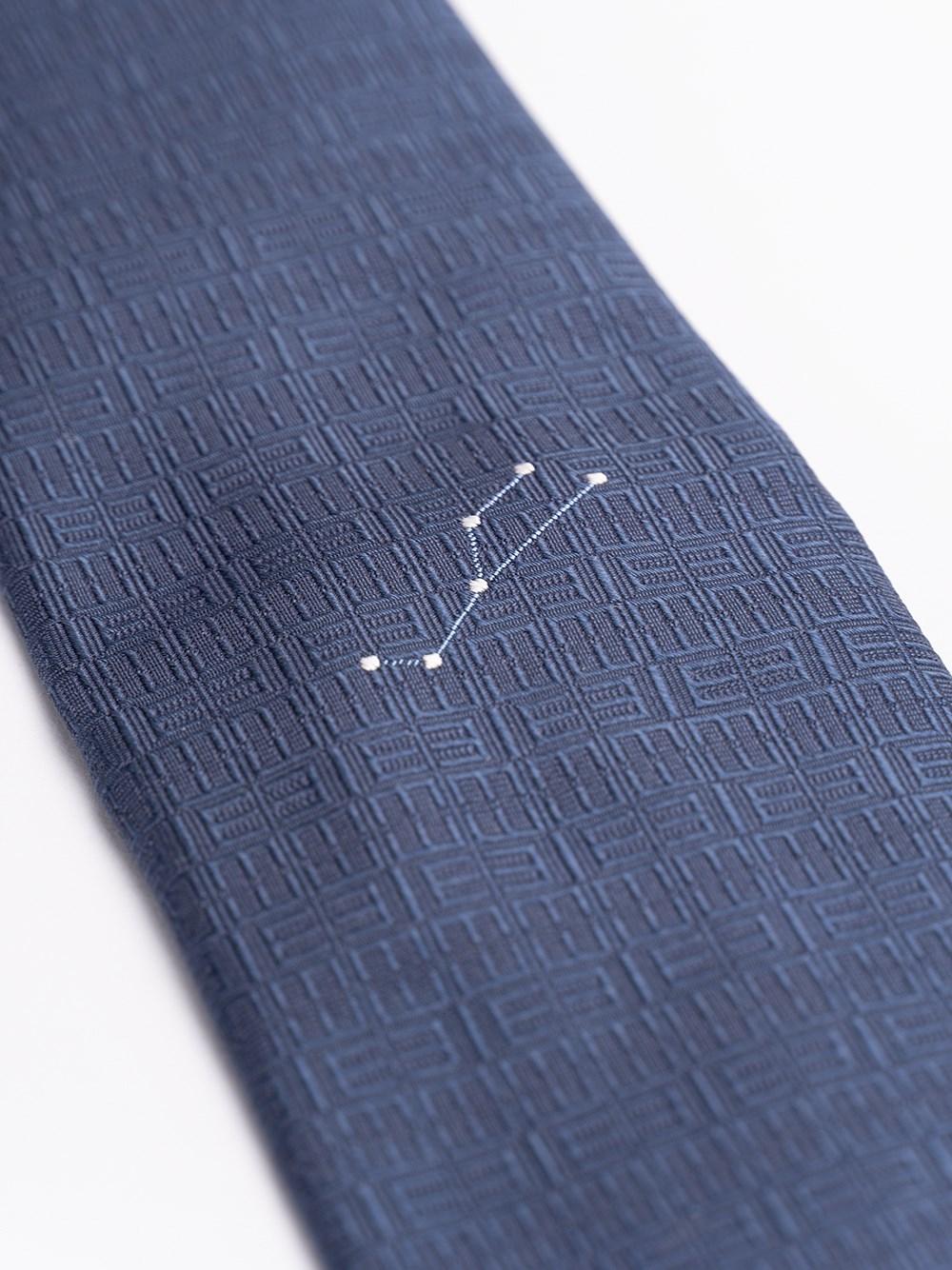 Elios Silk Tie With Zodiac Sign