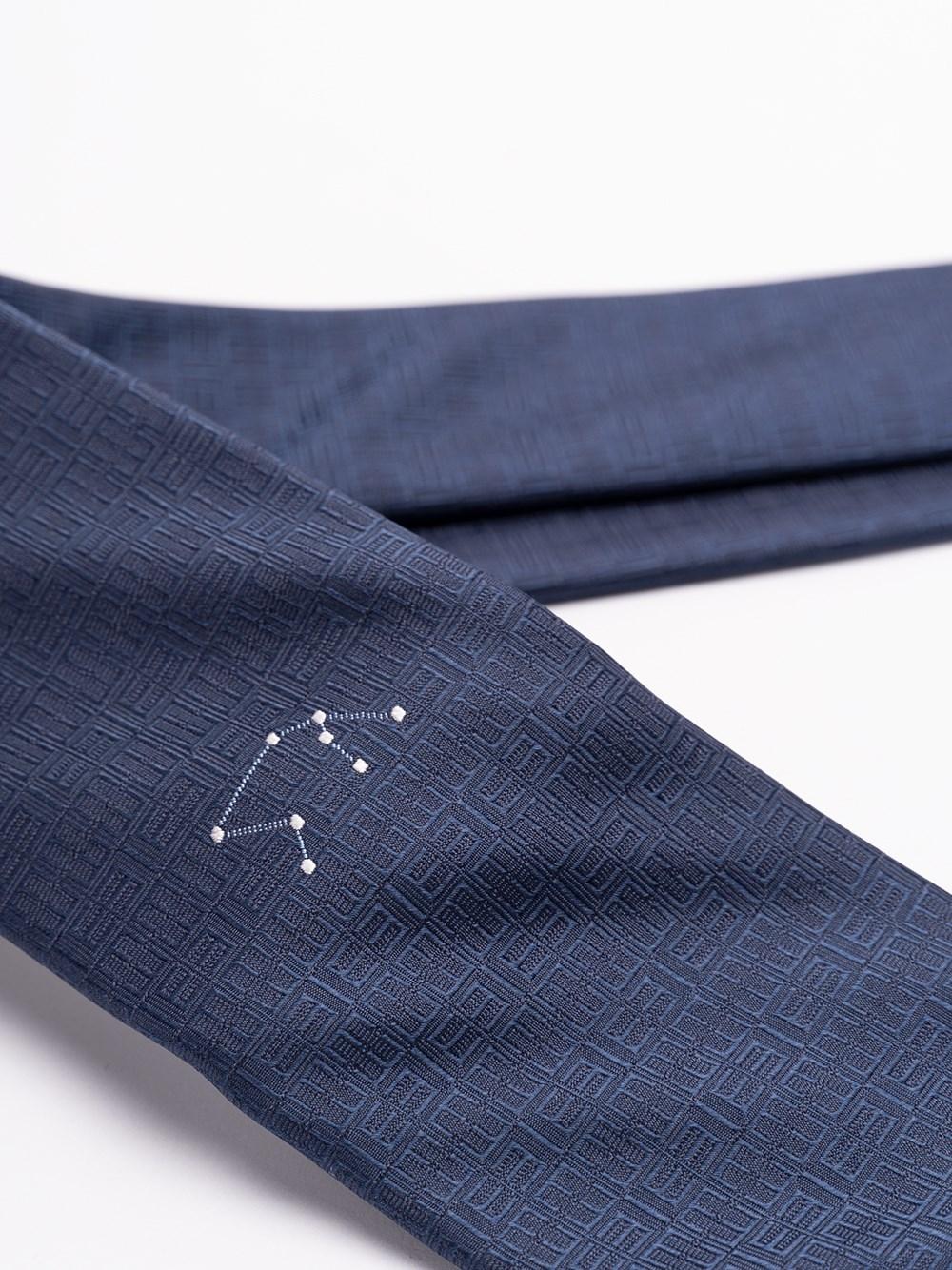 Elios Silk Tie With Zodiac Sign