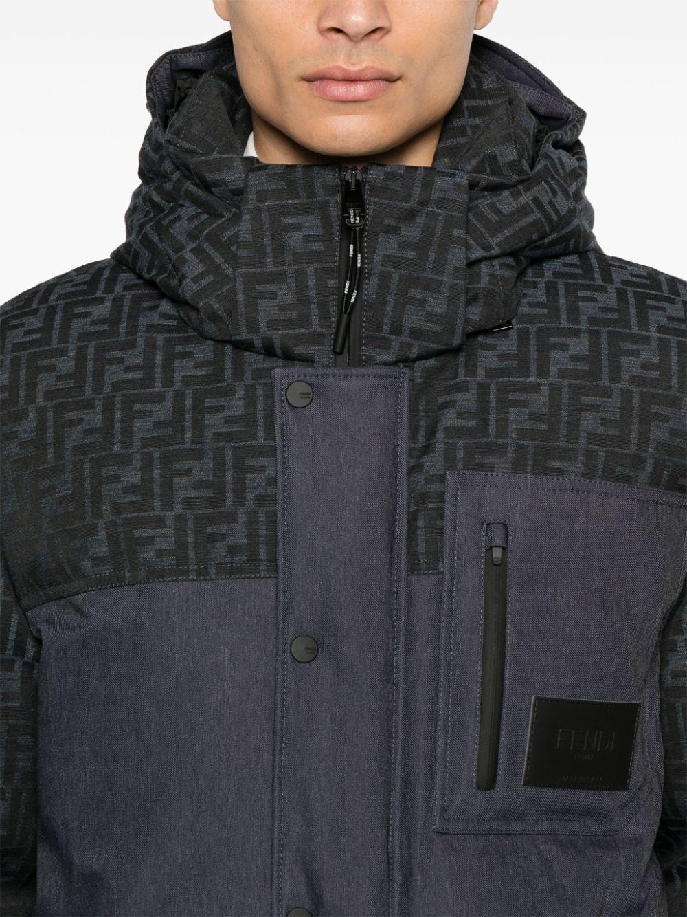 Fendi `FF Denim Tech` Padded Jacket