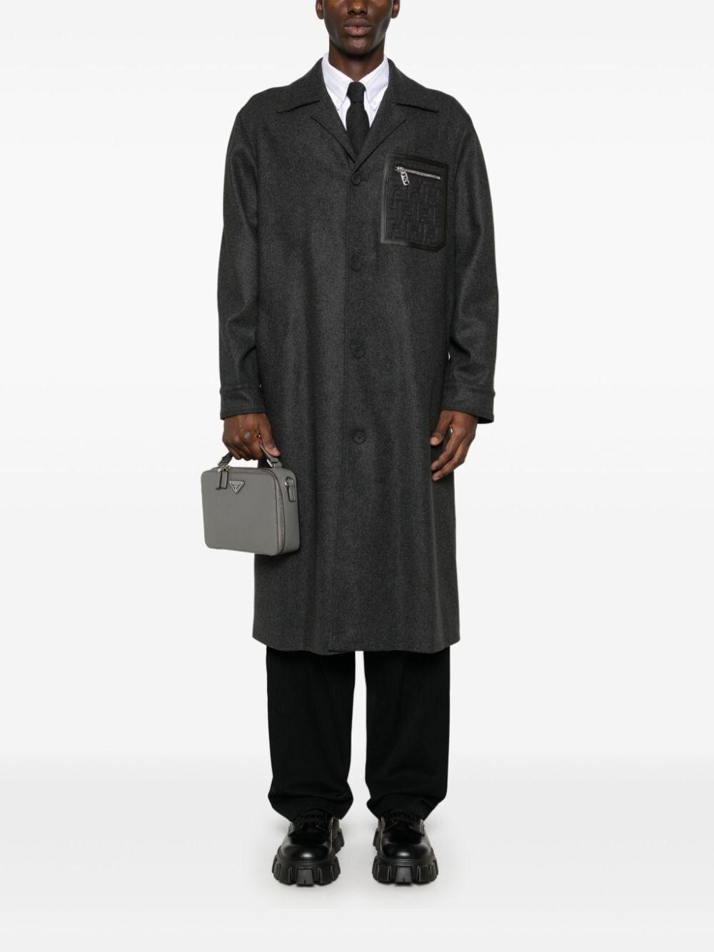 Fendi `FF` Embossed Coat