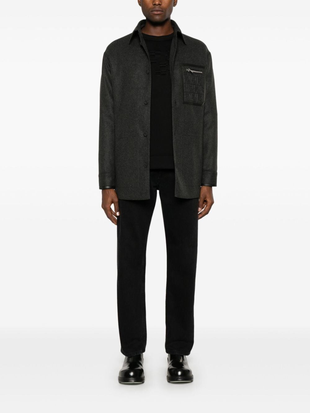 Fendi `FF` Embossed Jacket