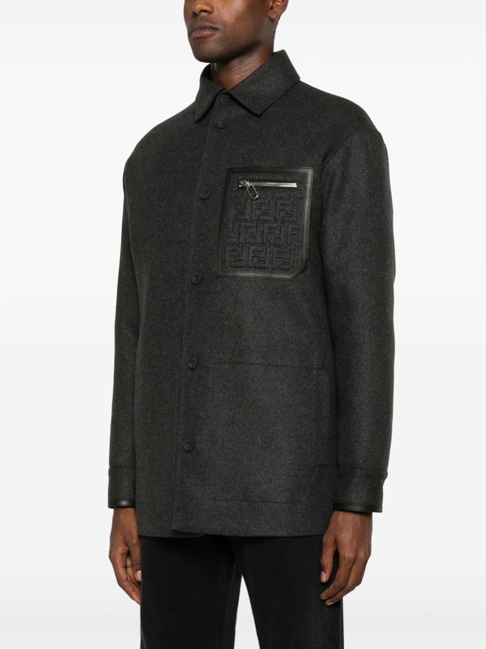 Fendi `FF` Embossed Jacket