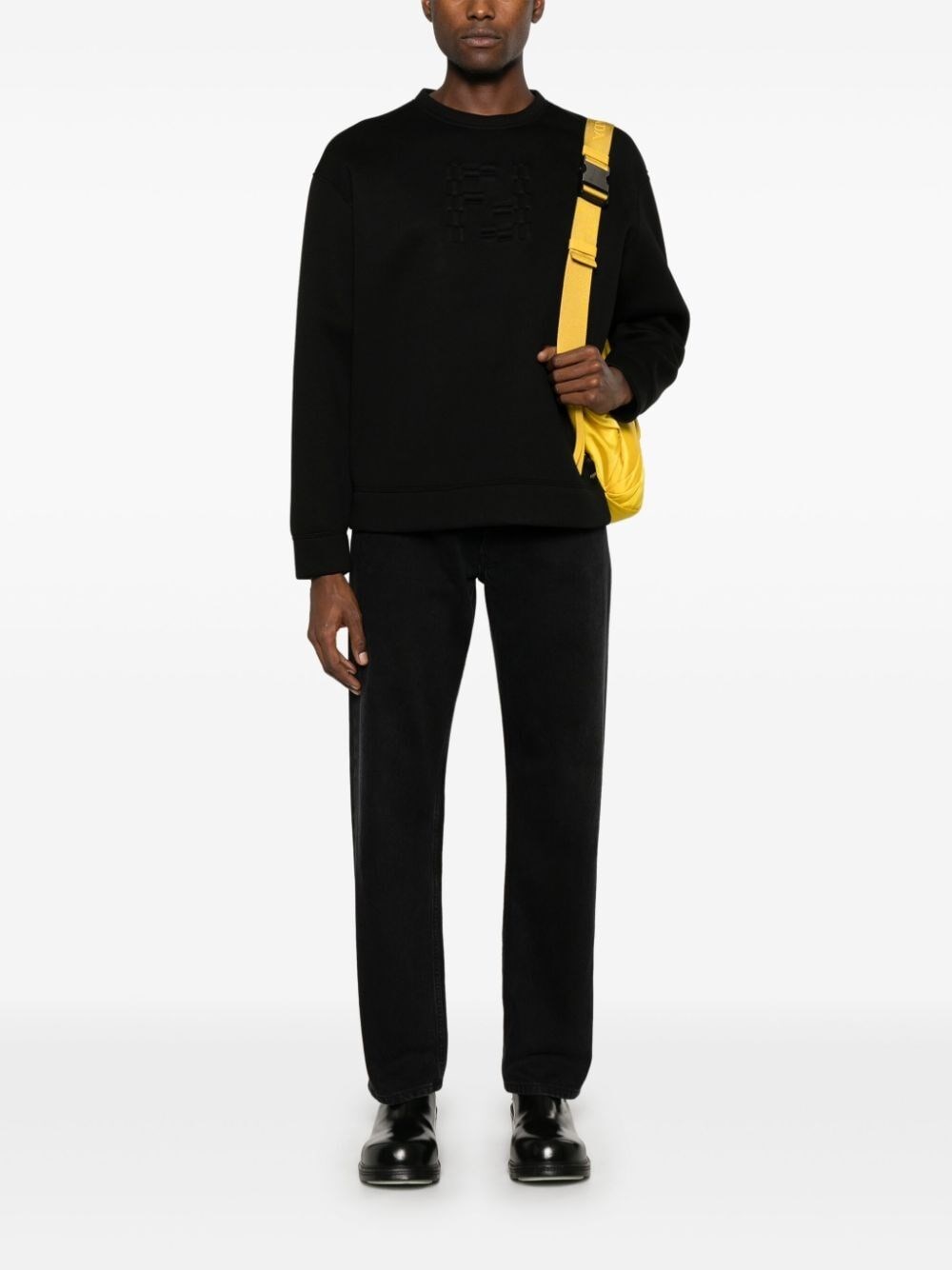 Fendi `FF Labyrinth` Embossed Sweater