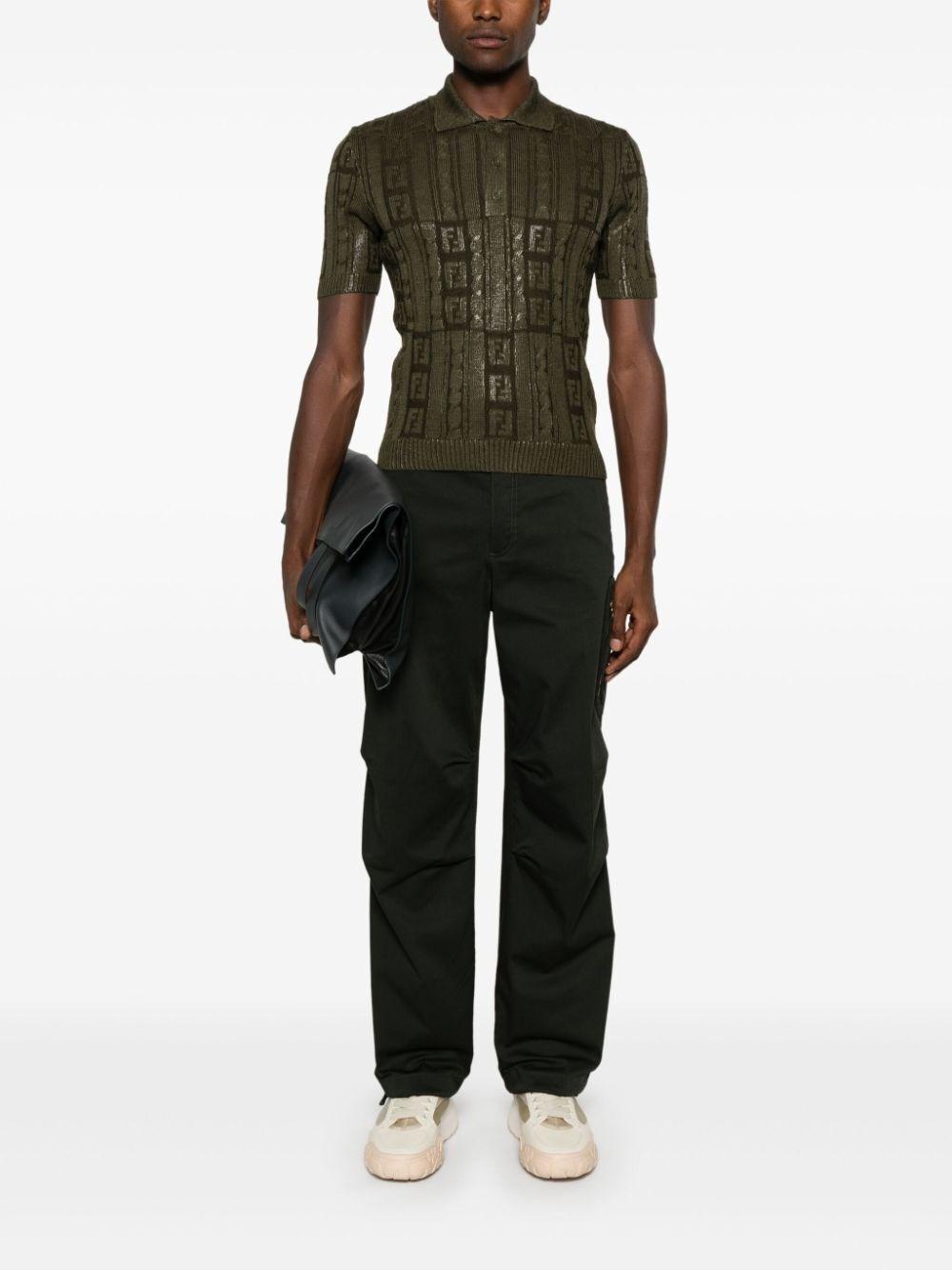 Fendi `FF Sparkle` Polo Shirt