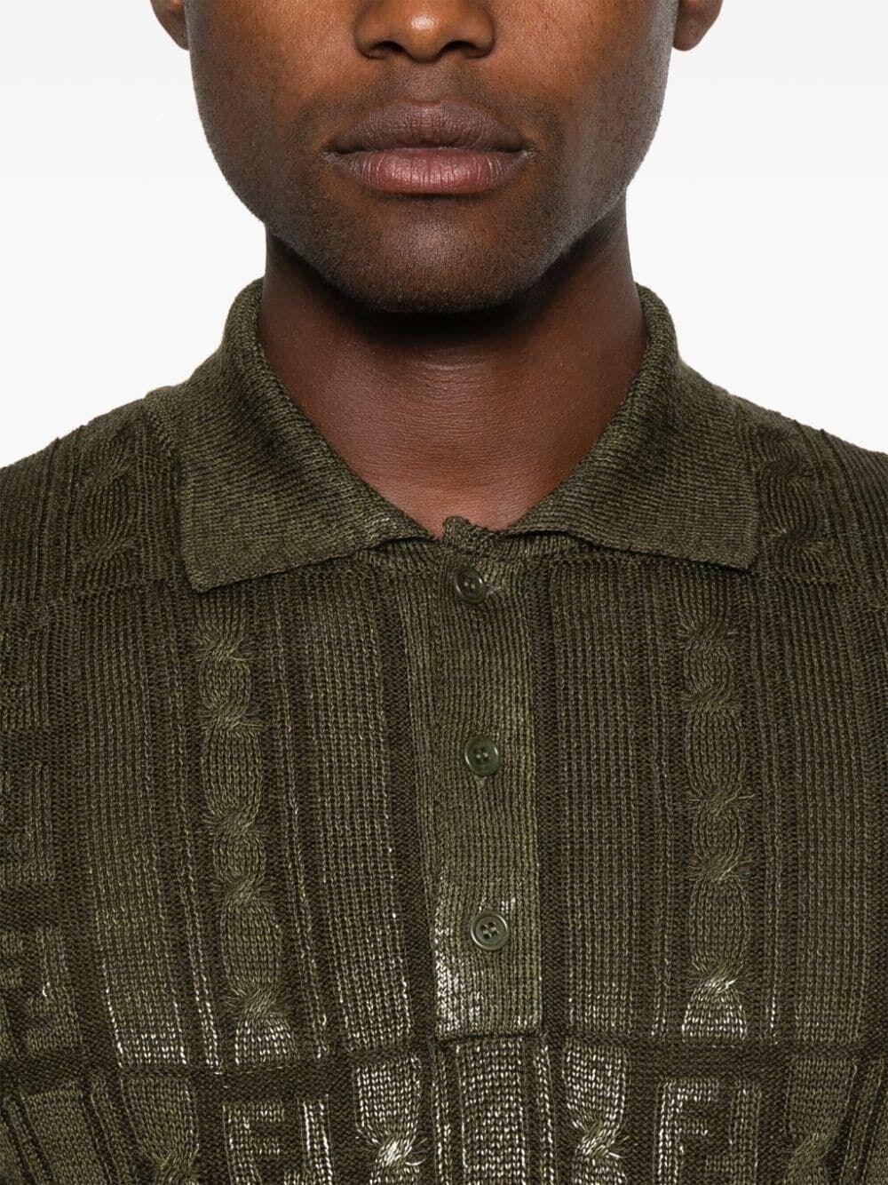 Fendi `FF Sparkle` Polo Shirt