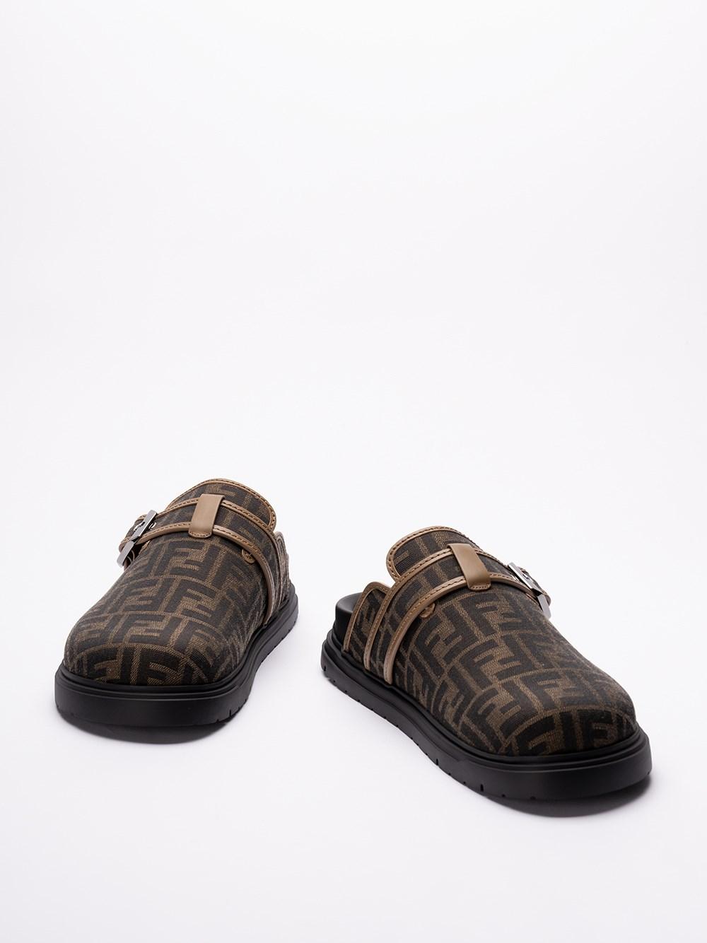 Fendi `Jacquard FF` Sabots
