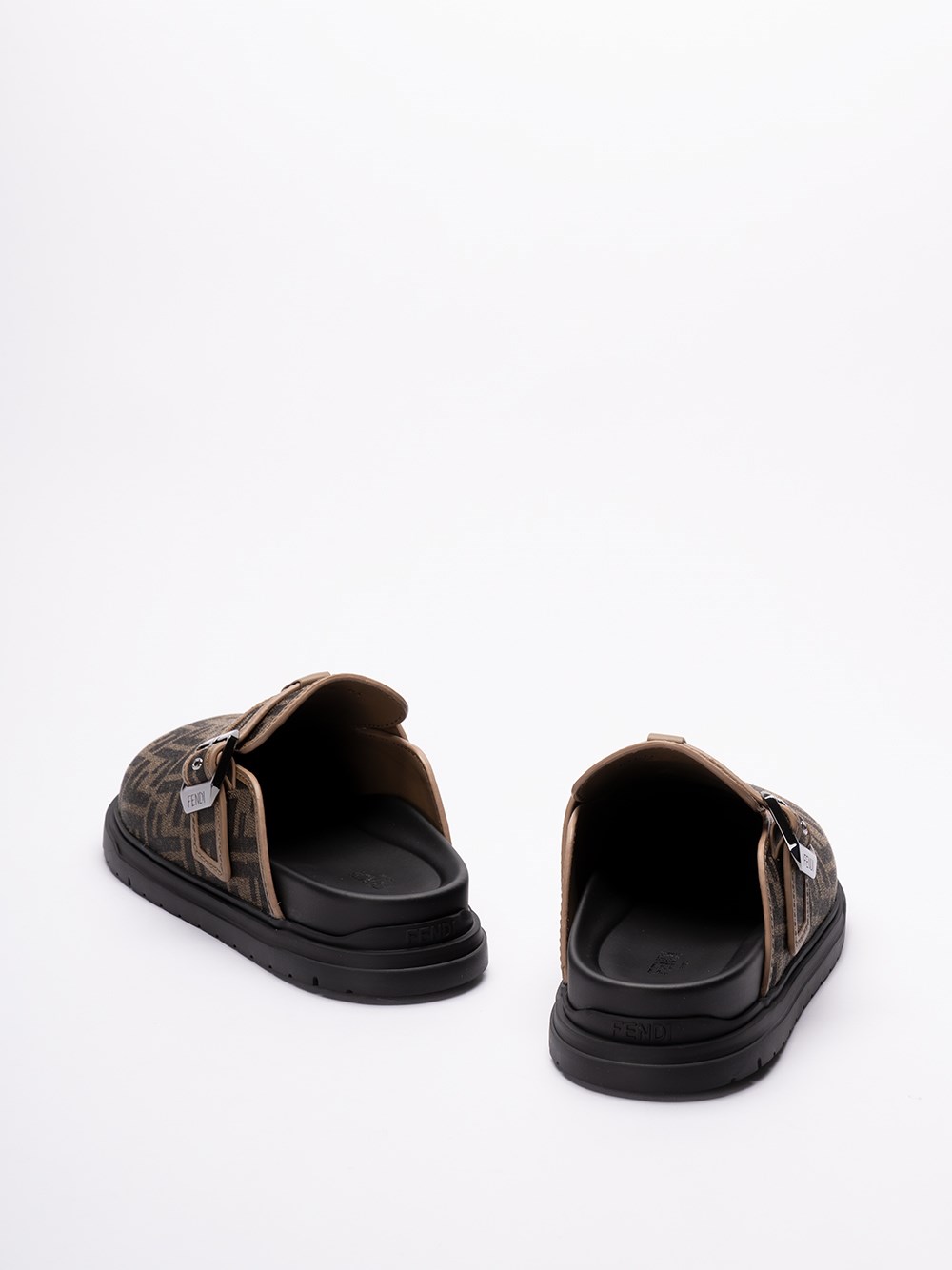 Fendi `Jacquard FF` Sabots