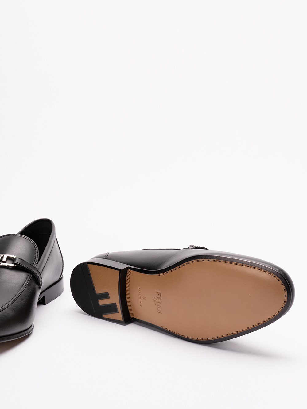 Fendi `O`Lock` Loafers