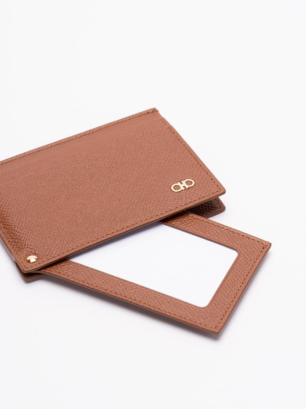 Ferragamo `Micro Gancio` Card Holder