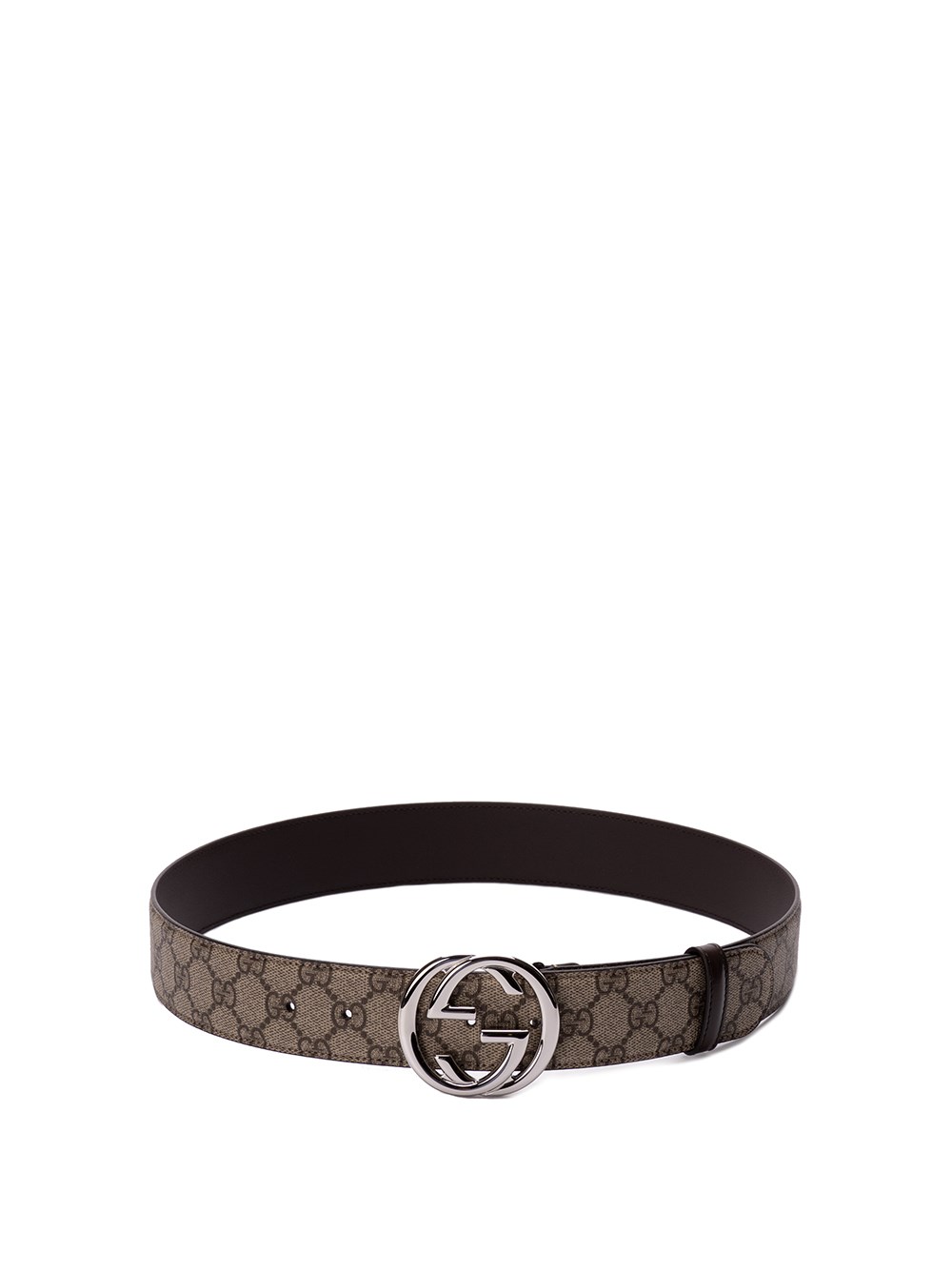 Gucci Belt With `Interlocking G` Buckle