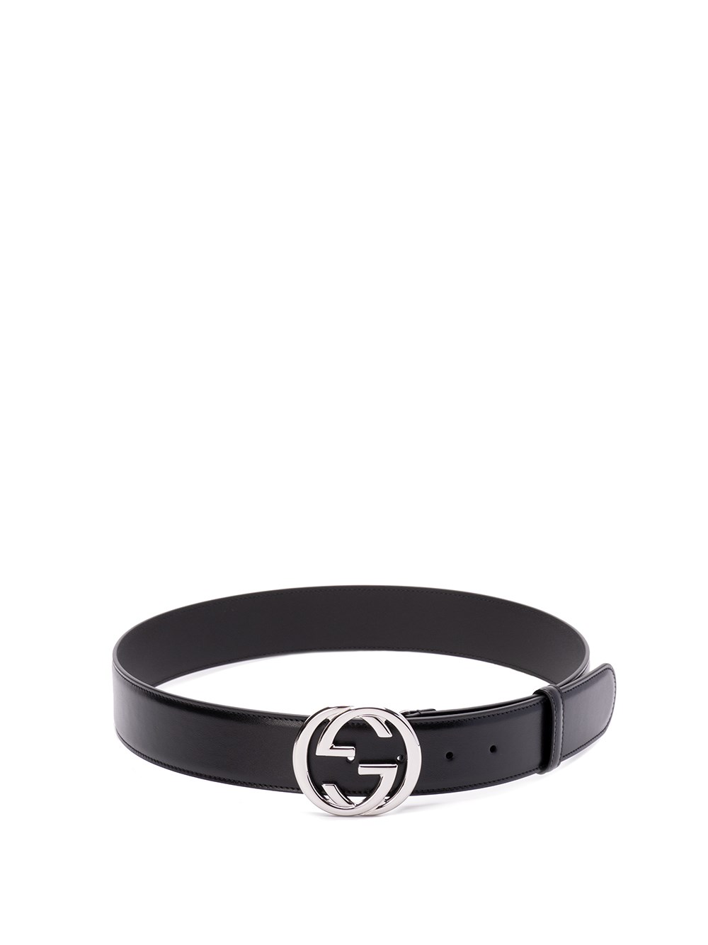 Gucci Belt With `Interlocking G` Buckle