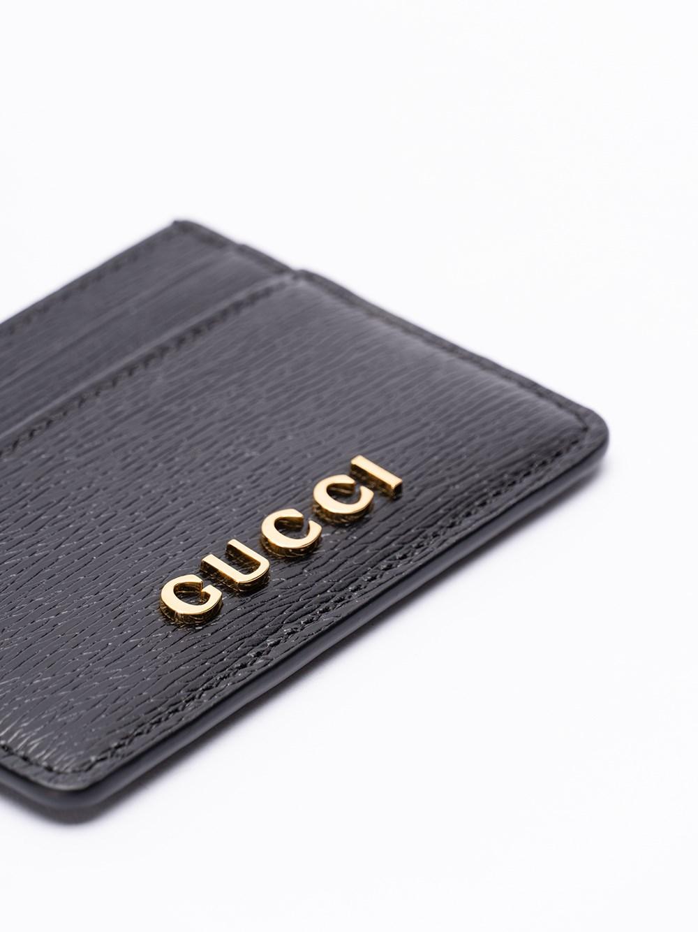 Gucci Card Case With `Gucci Script`