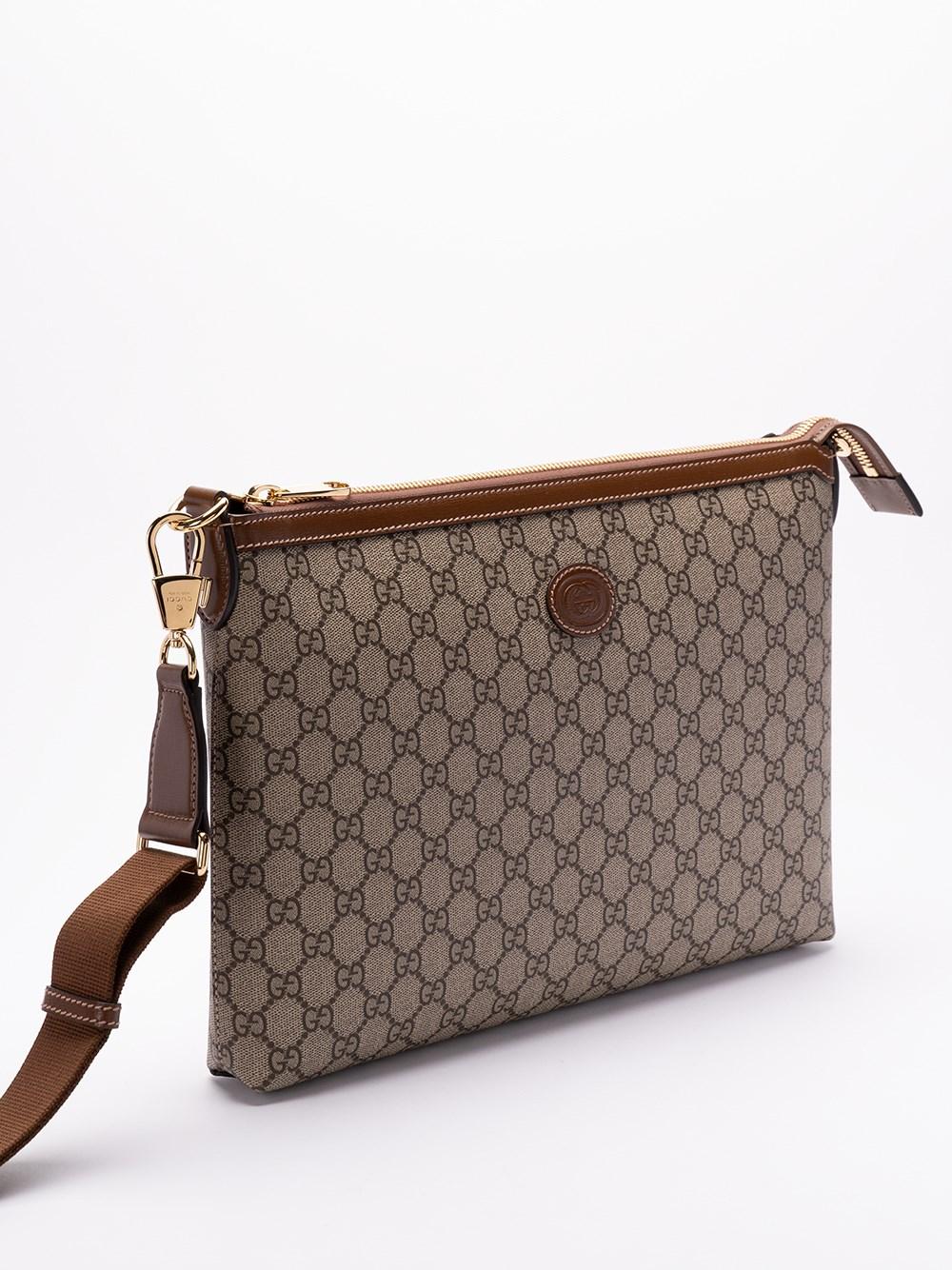 Gucci `GG Supreme` Crossbody Bag