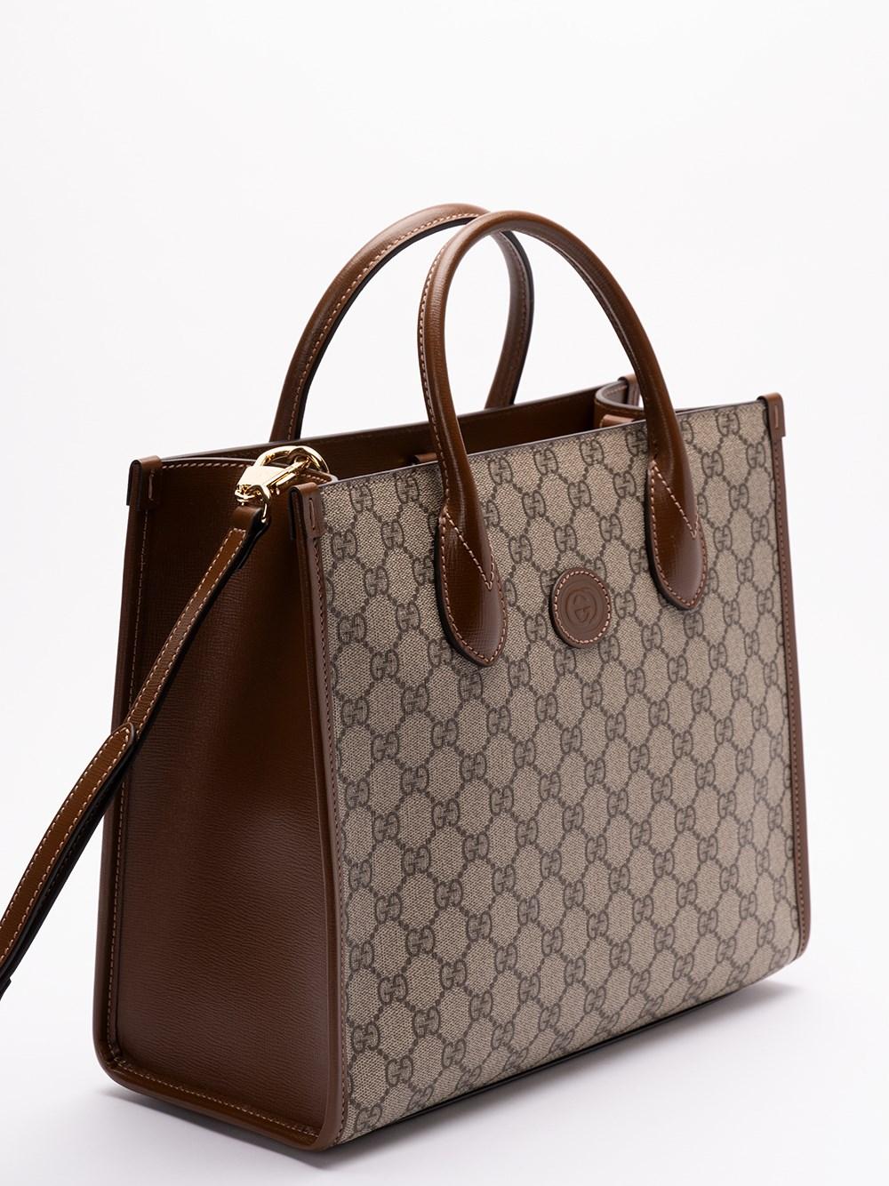 Gucci `Interlocking GG` Small Tote