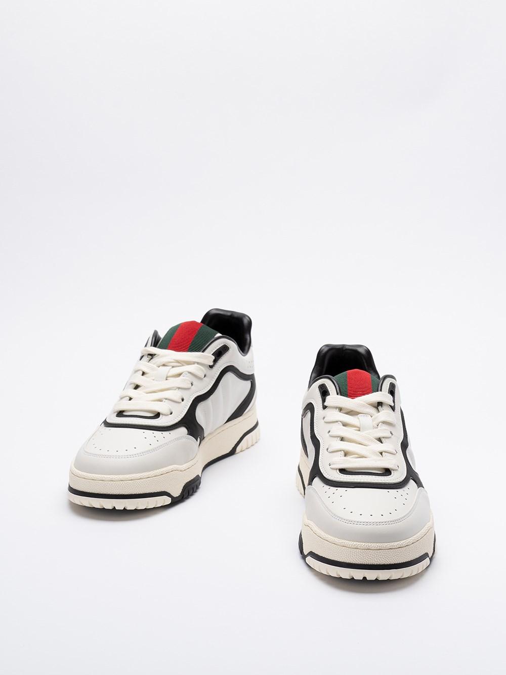 Gucci Leather `Re-Web` Sneakers