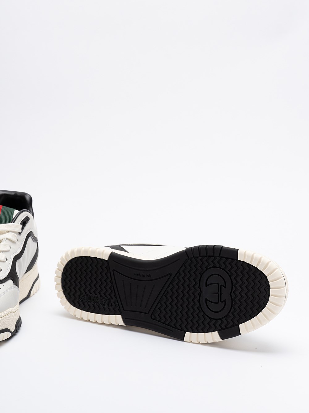 Gucci Leather `Re-Web` Sneakers