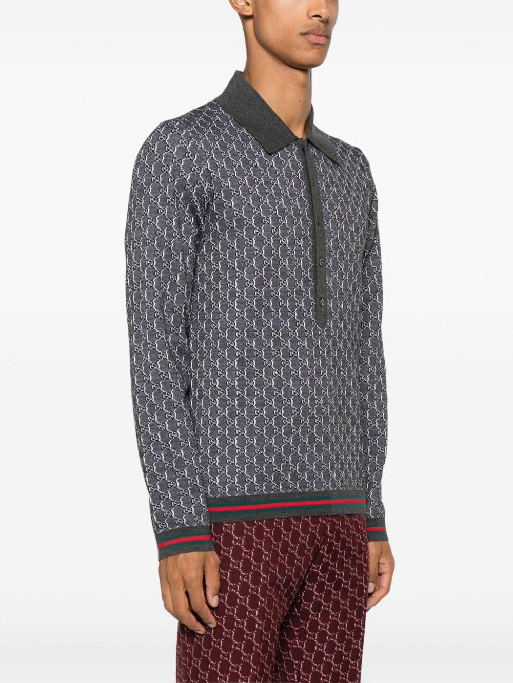 Gucci Long Sleeve Polo Shirt