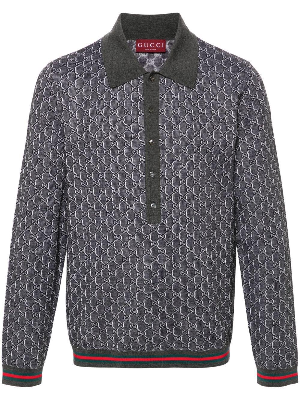 Gucci Long Sleeve Polo Shirt