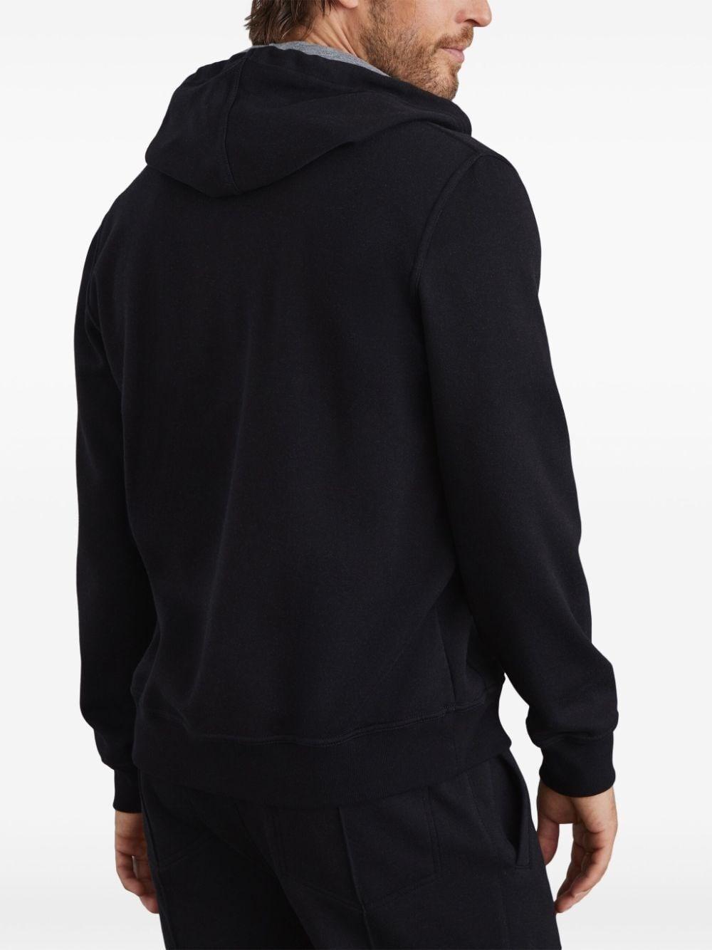 Brunello Cucinelli Hooded Sweatshirt With Zipper And Print