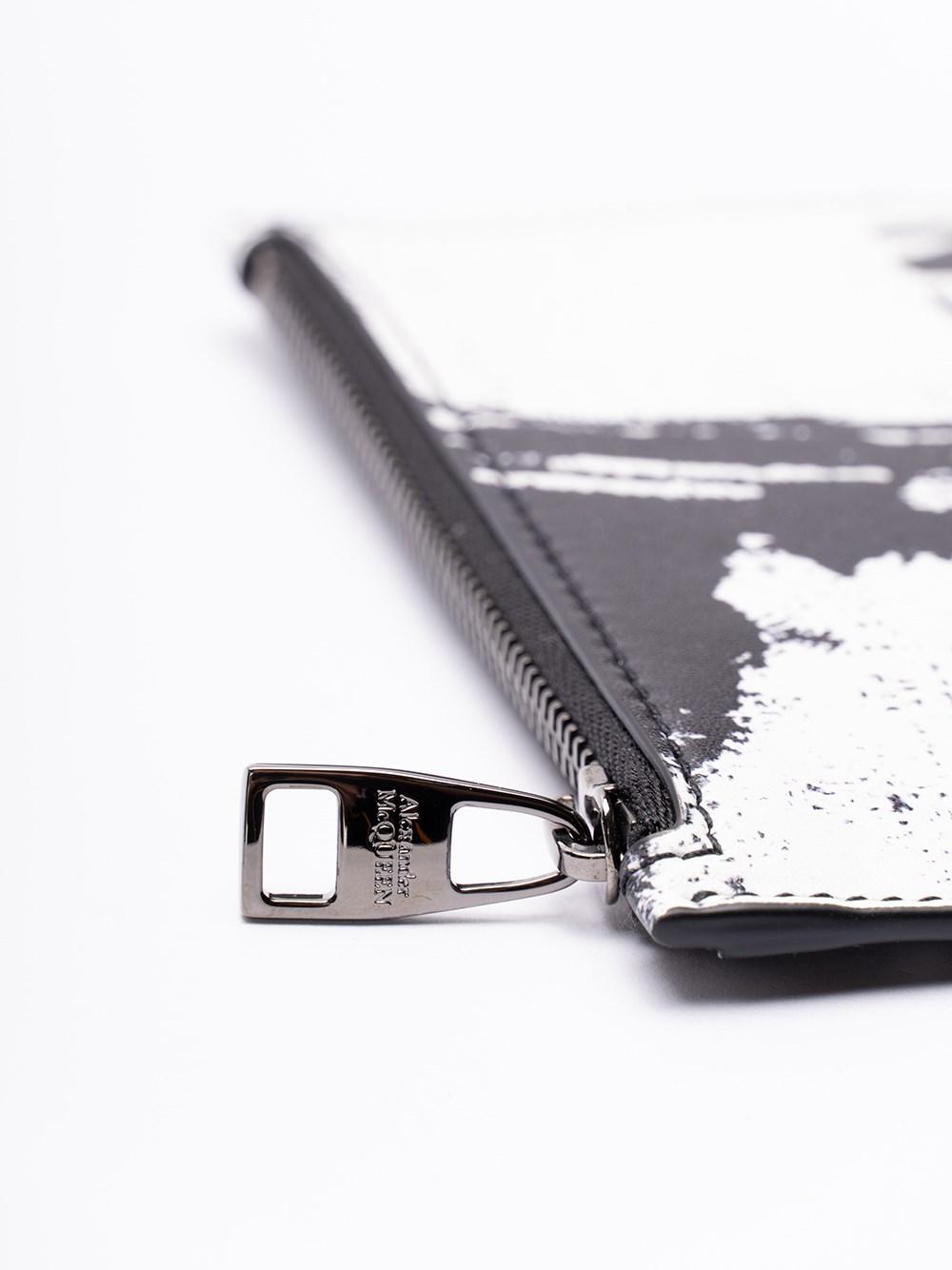 Alexander Mcqueen `Jacket Printed Iris` Zip Coin Card Holder