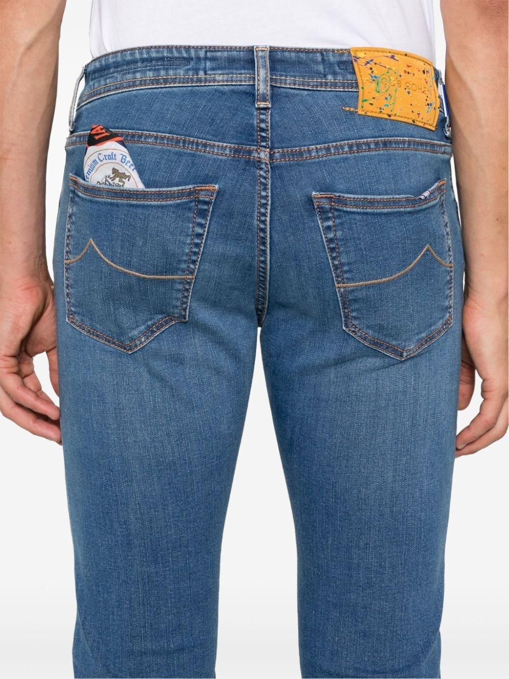 Jacob Cohen `Nick` 5-Pocket Slim Fit Jeans