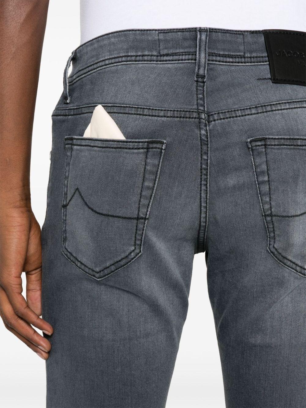 Jacob Cohen `Nick` 5-Pocket Slim Fit Jeans