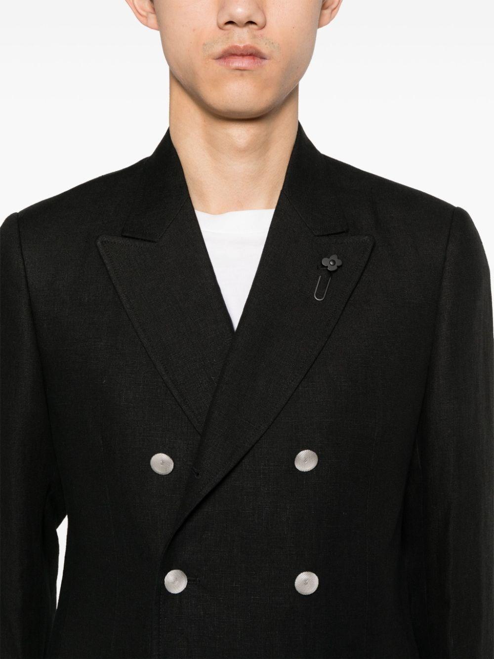 Lardini `Attitute Drop 7 Reg` Double-Breasted Blazer