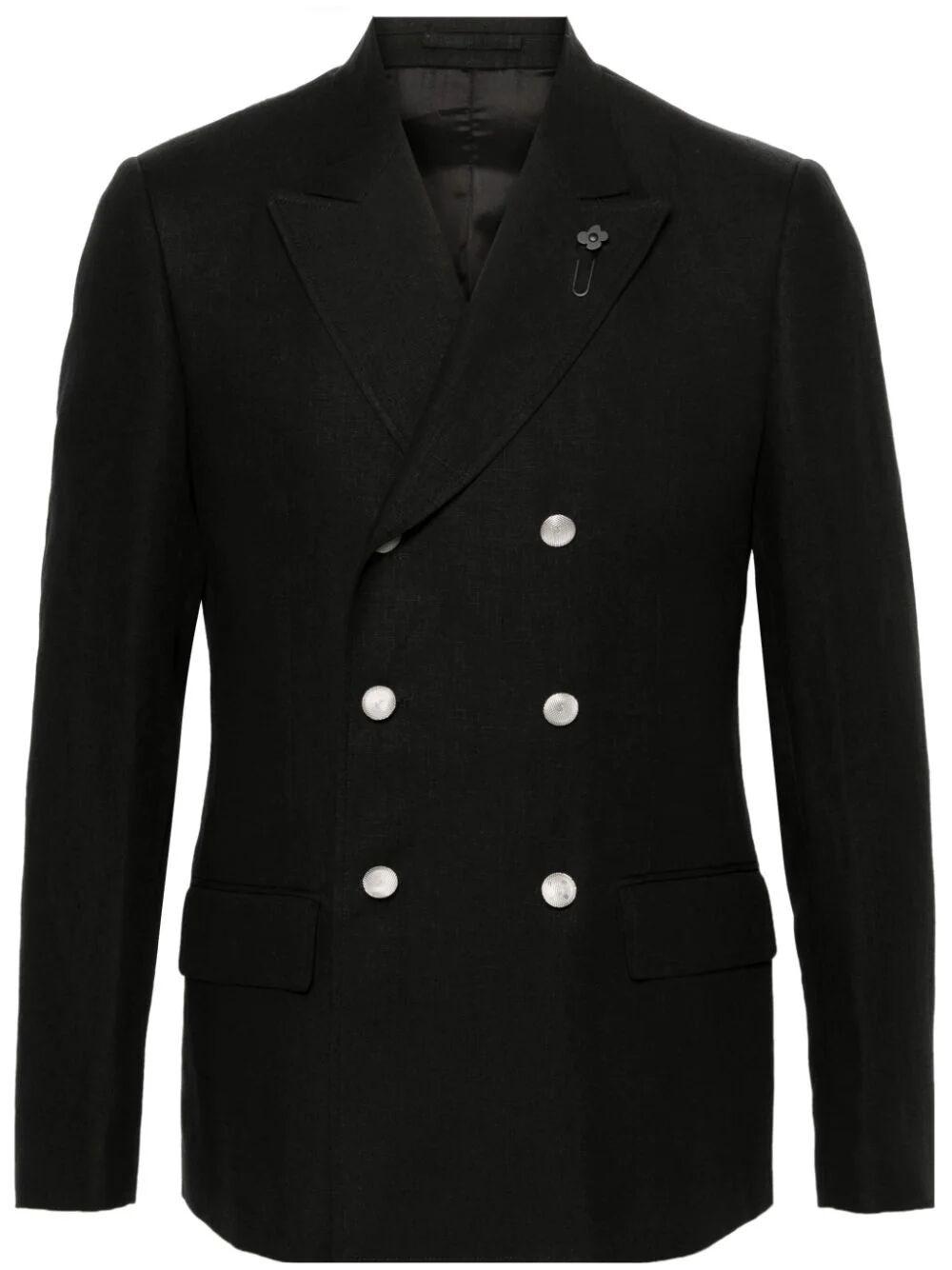 Lardini `Attitute Drop 7 Reg` Double-Breasted Blazer