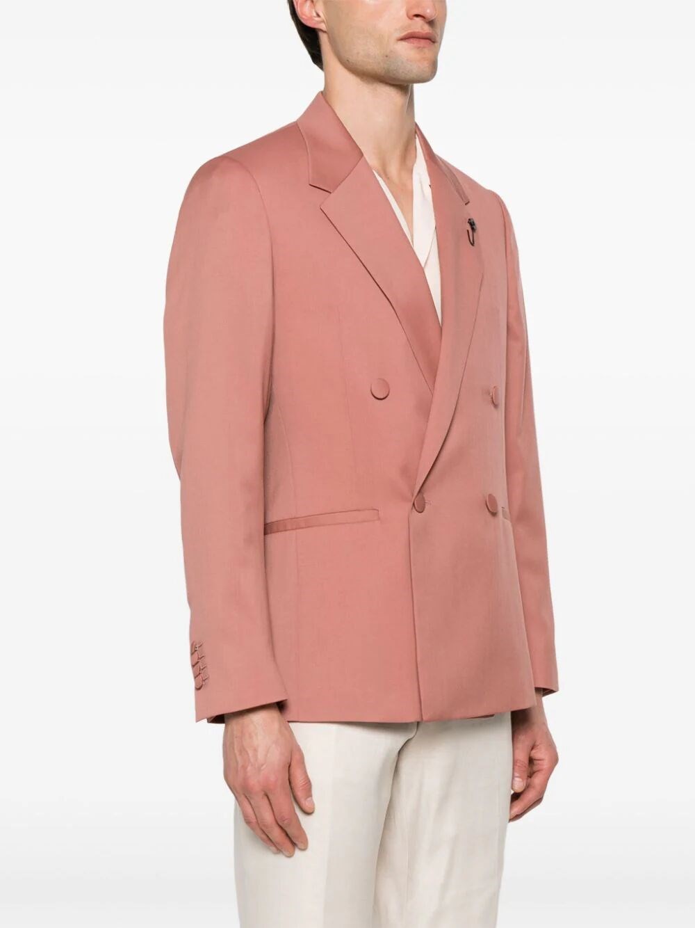 Lardini `Kosmo Drop 7 Reg` Double-Breasted Blazer