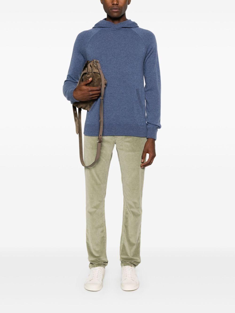 Malo Hooded Crew-Neck Sweater