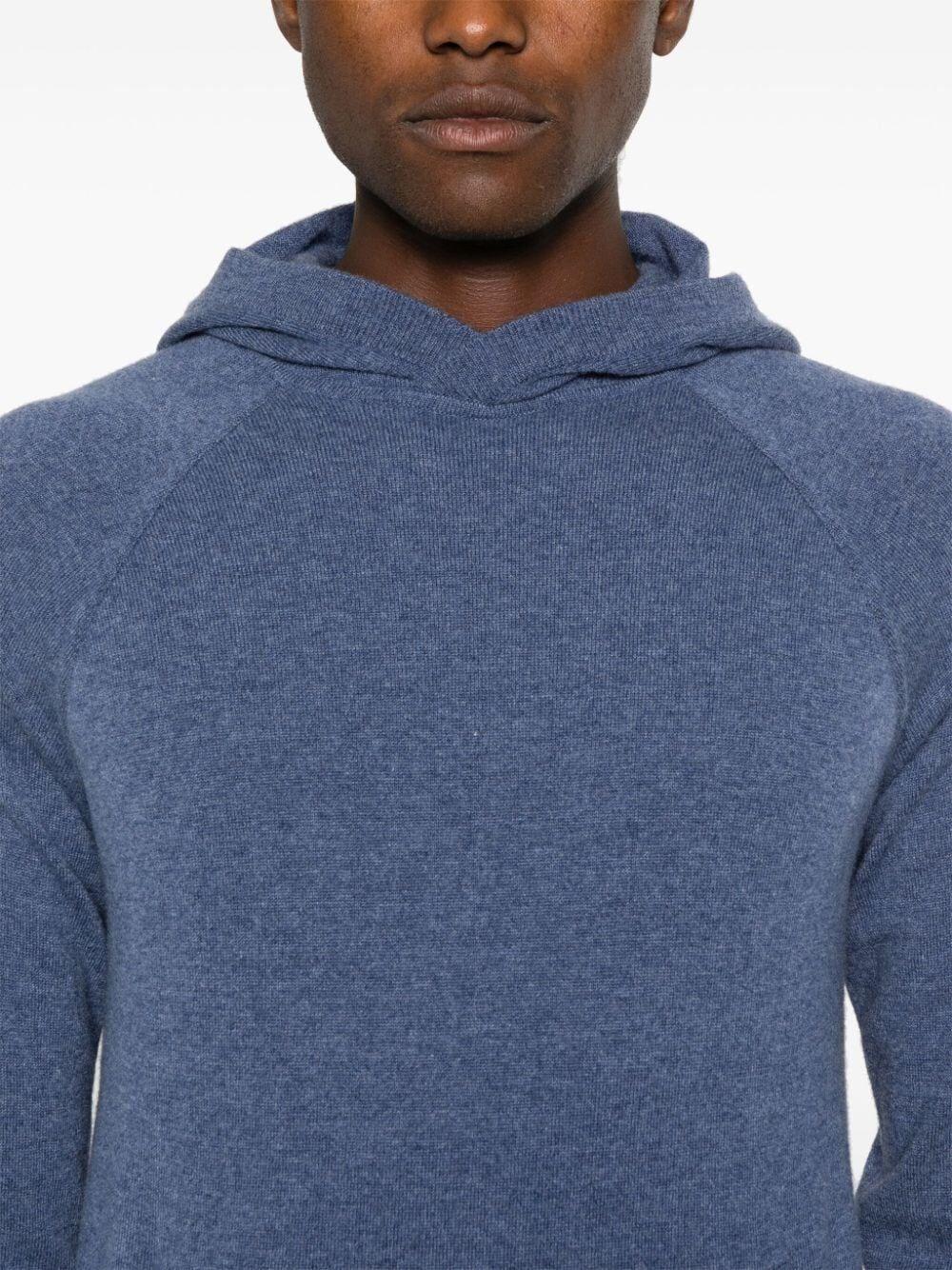 Malo Hooded Crew-Neck Sweater