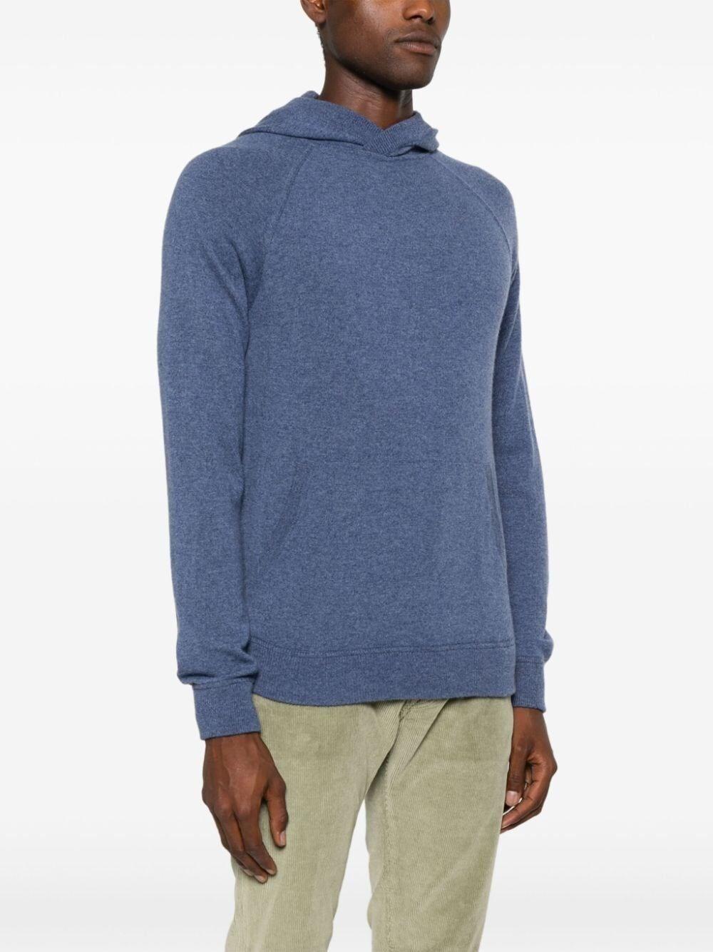Malo Hooded Crew-Neck Sweater
