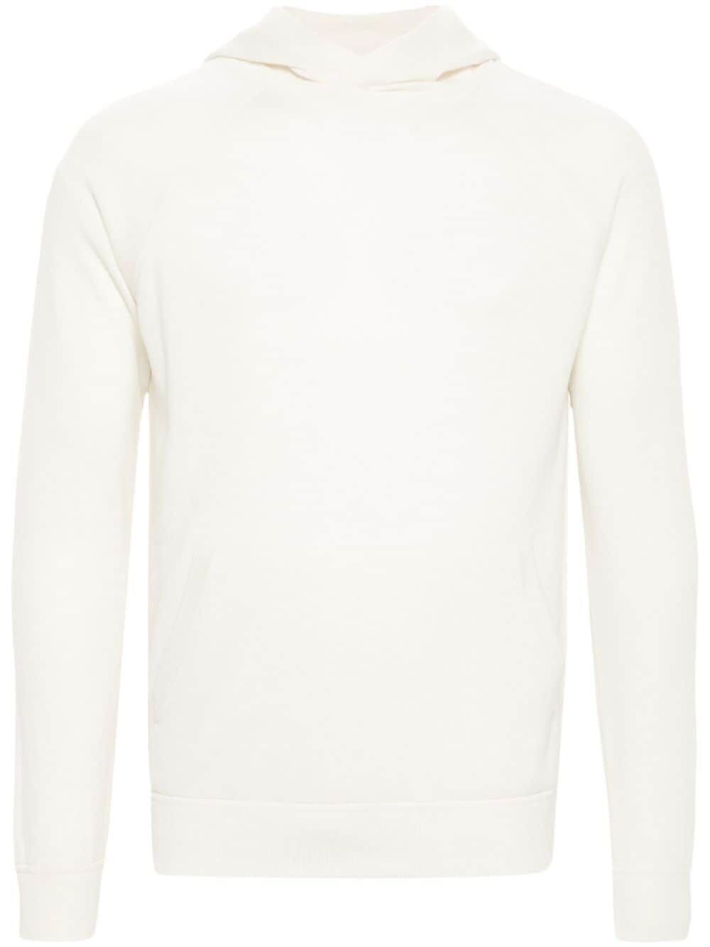 Malo Hooded Crew-Neck Sweater