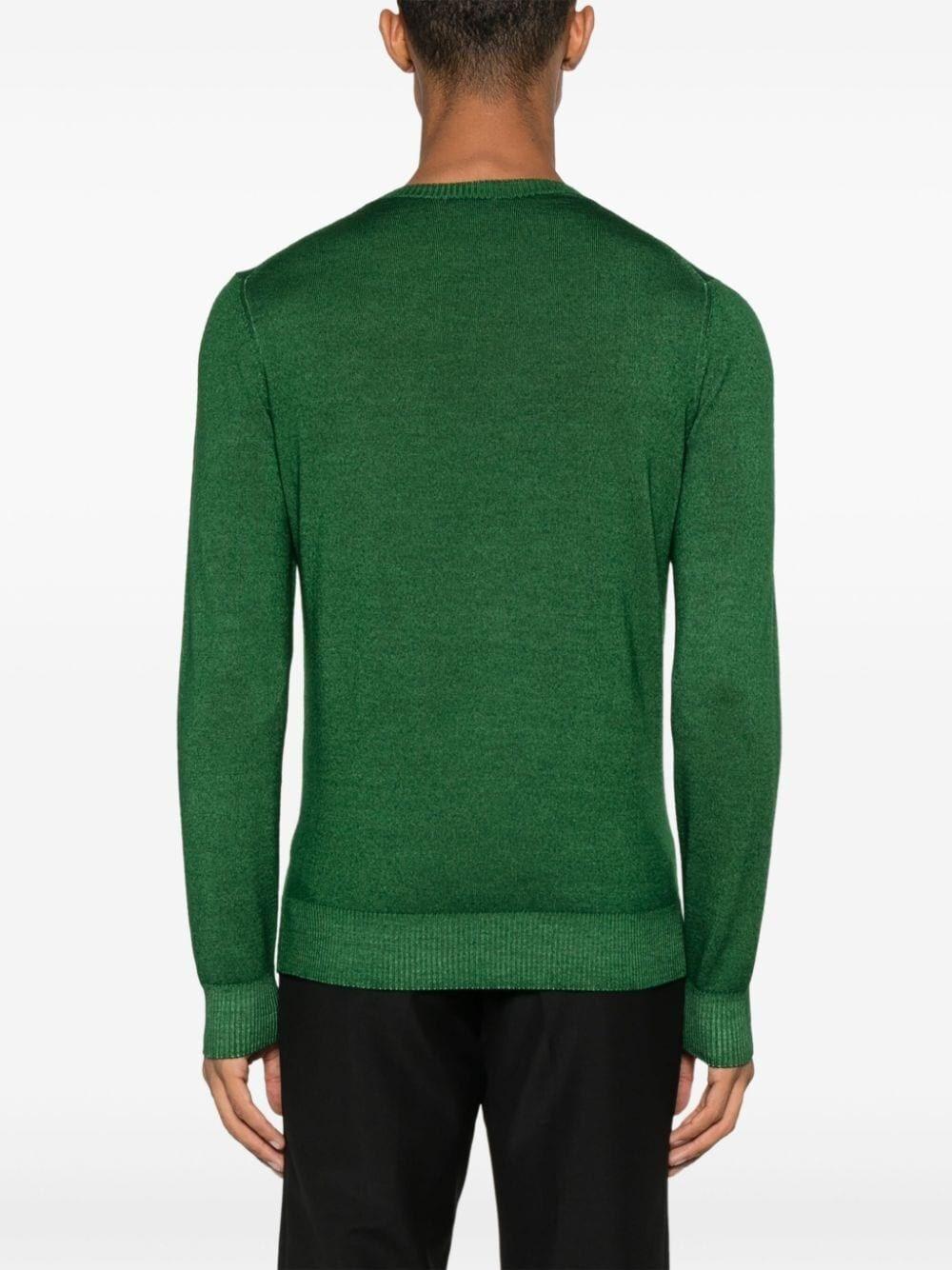 Malo Long Sleeve Crew-Neck Sweater