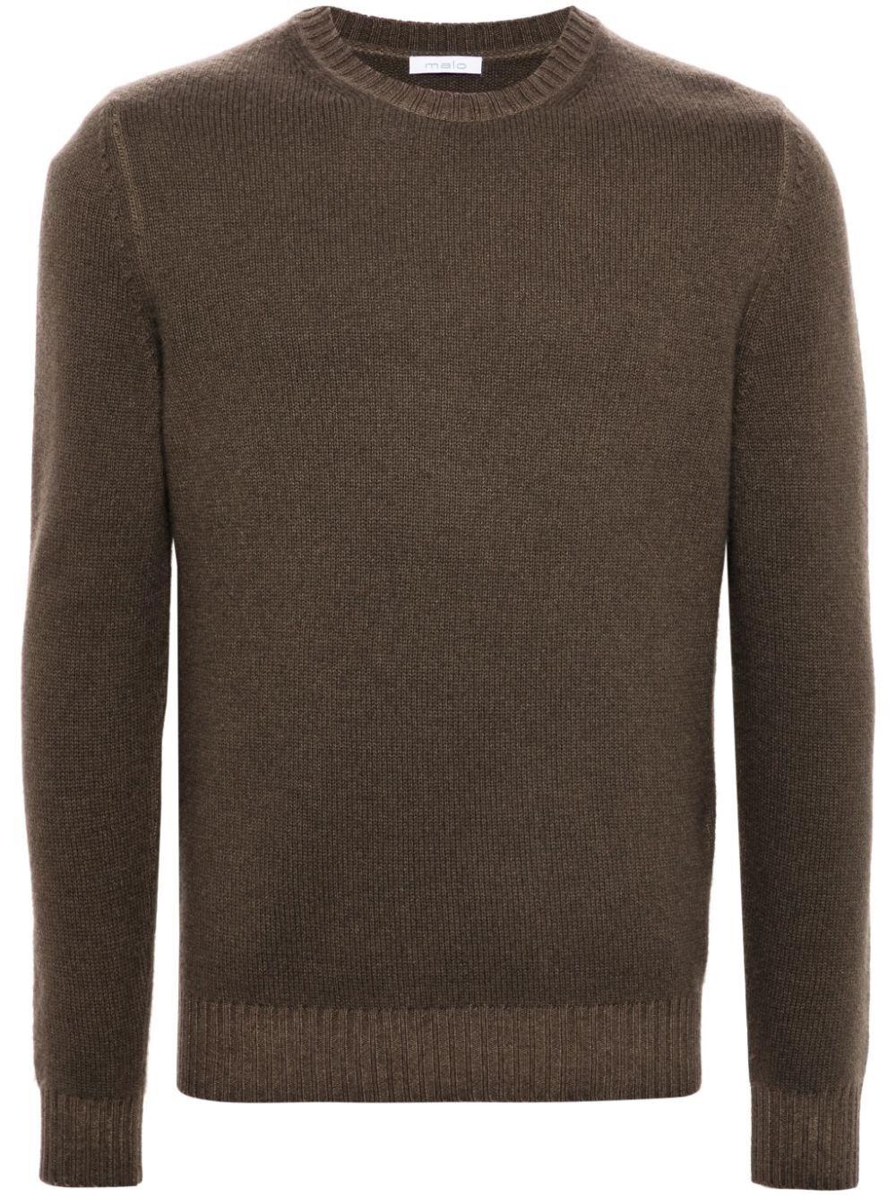Malo Long Sleeve Crew-Neck Sweater