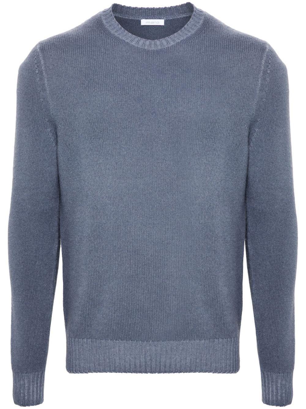 Malo Long Sleeve Crew-Neck Sweater
