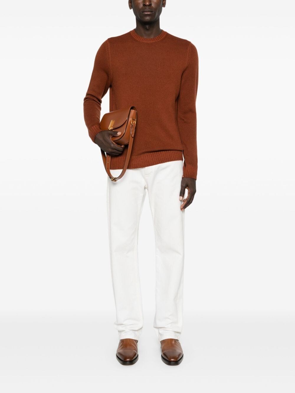 Malo Long Sleeve Crew-Neck Sweater