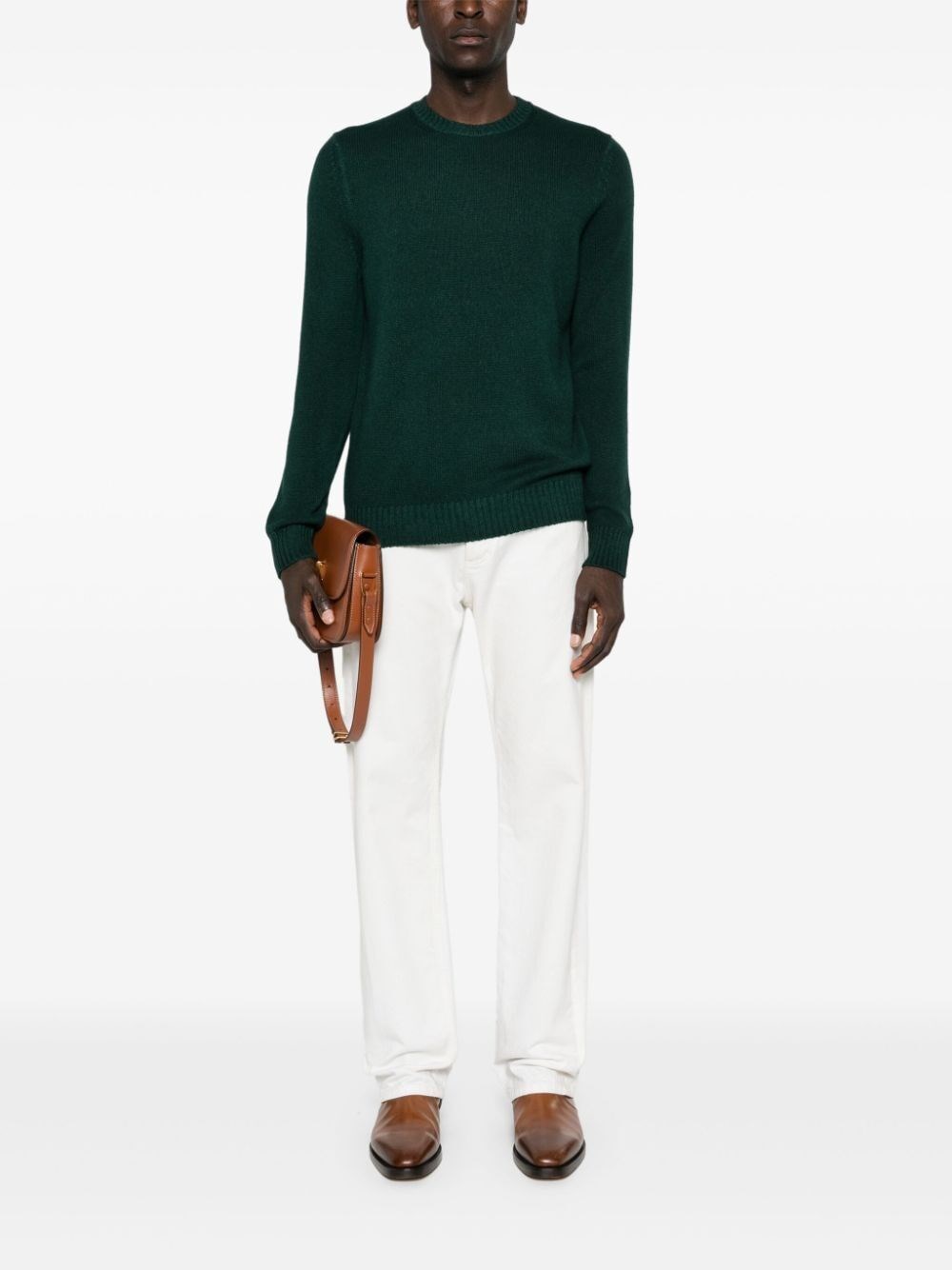 Malo Long Sleeve Crew-Neck Sweater