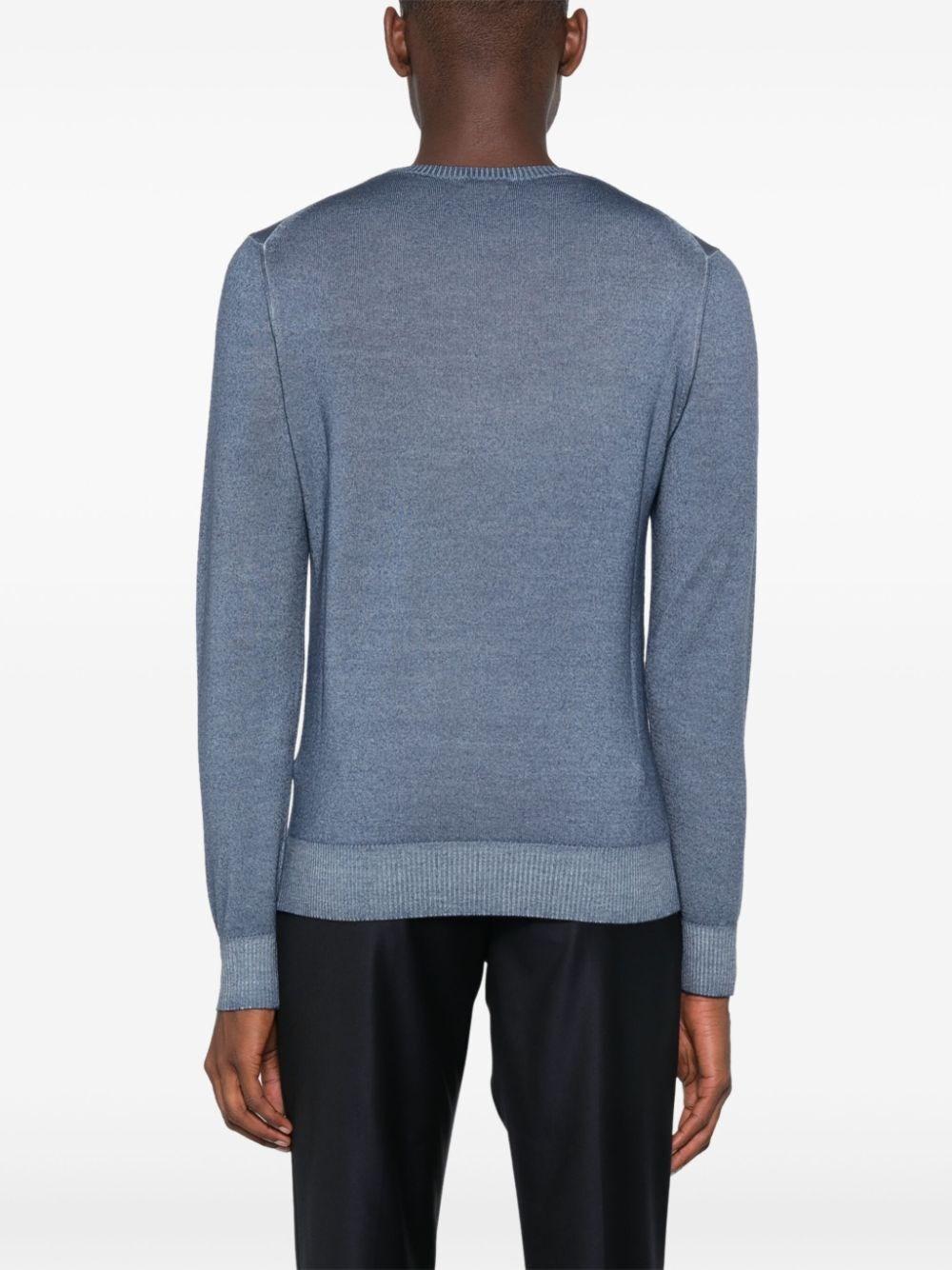 Malo Long Sleeve Crew-Neck Sweater