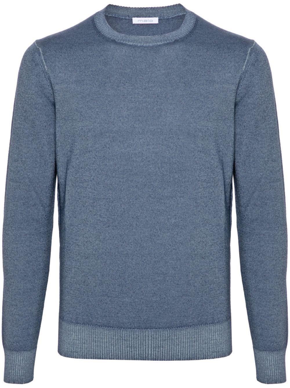 Malo Long Sleeve Crew-Neck Sweater