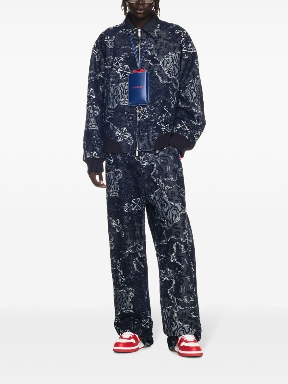 Off White `Camo` Straight Jeans