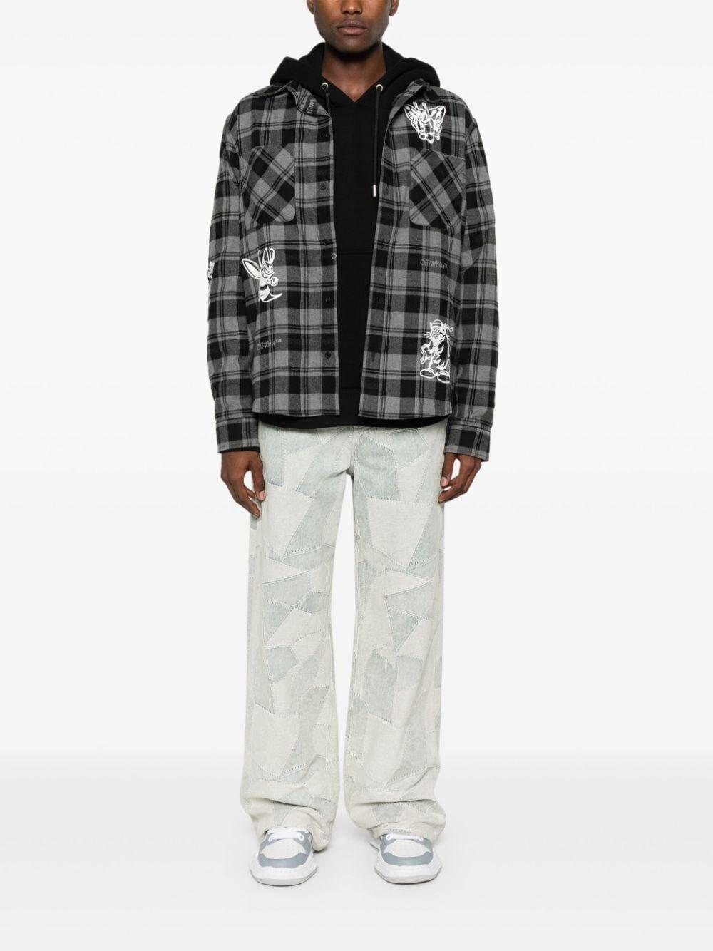 Off White `Character` Check Flannel Shirt