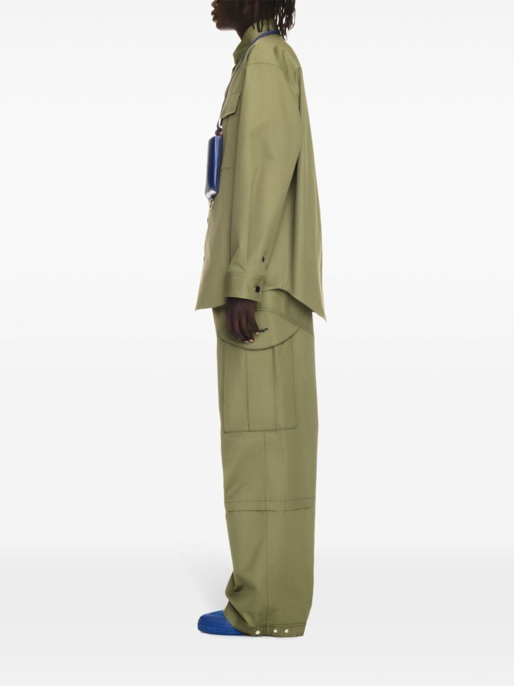 Off White `Ow Emb Cot Milit` Overshirt