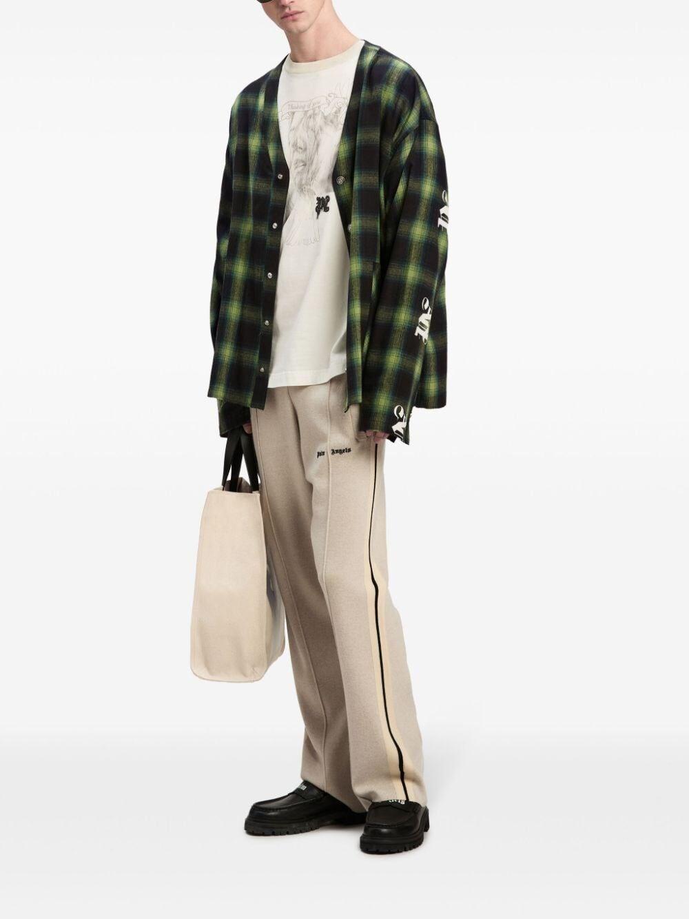 Palm Angels `Classic Logo` Knit Track Pants