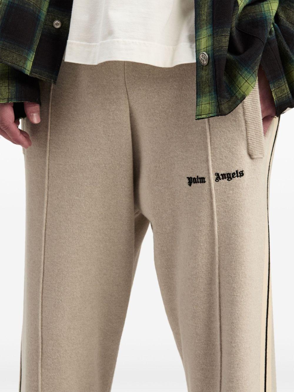 Palm Angels `Classic Logo` Knit Track Pants