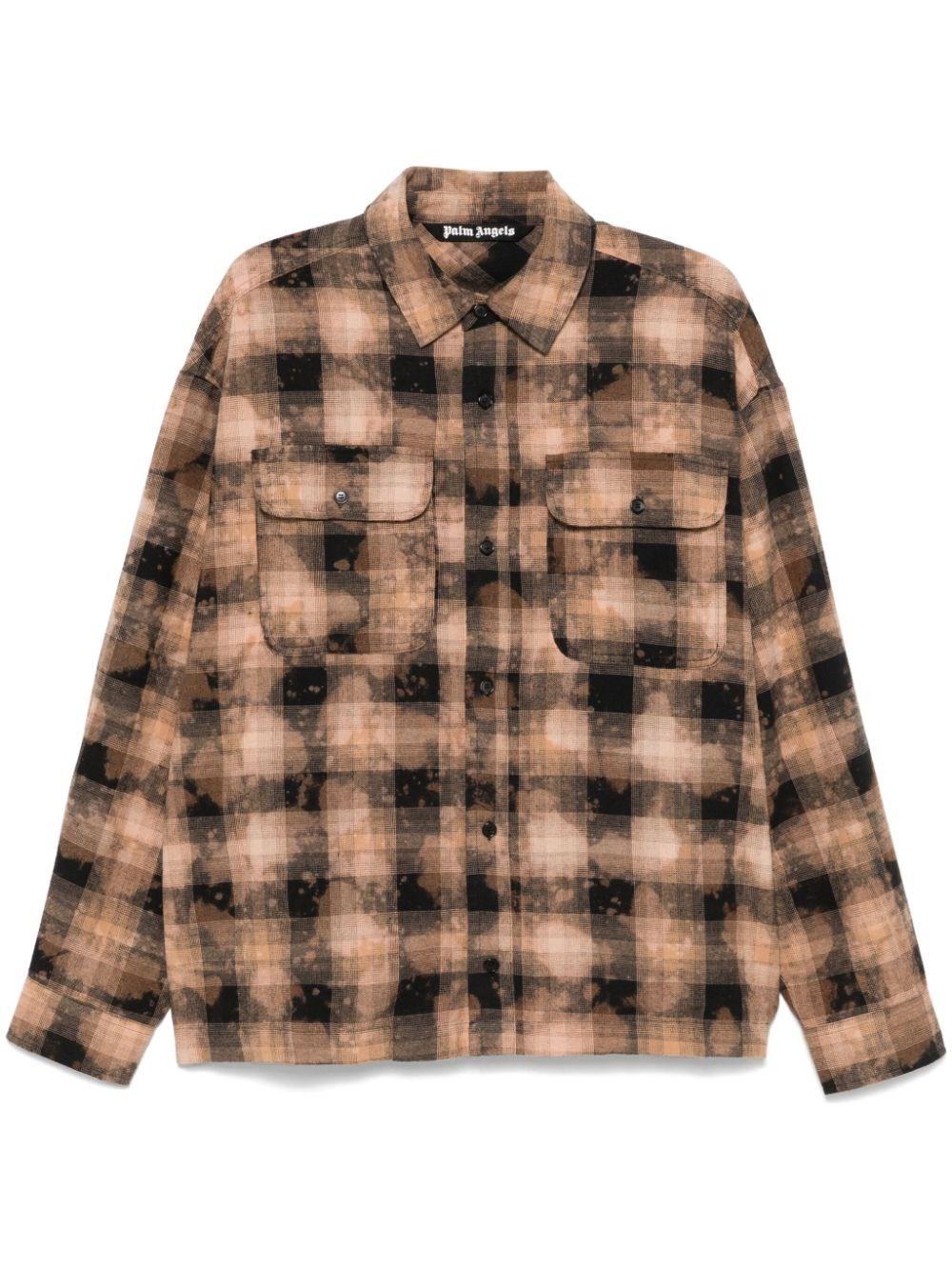 Palm angels `Curved Logo` Check Shirt